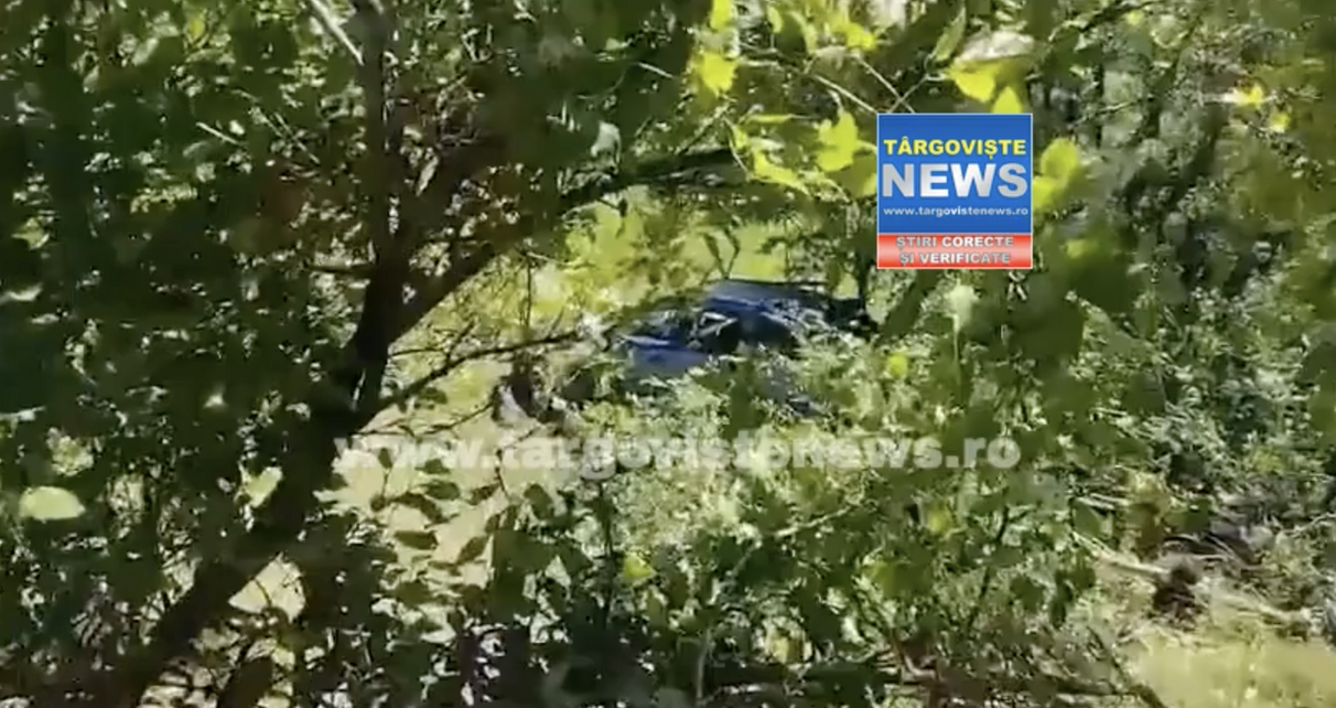 Accident pe DN 71, la Dealu Mare. Un șofer a fost rănit și preluat de elicopterul SMURD
